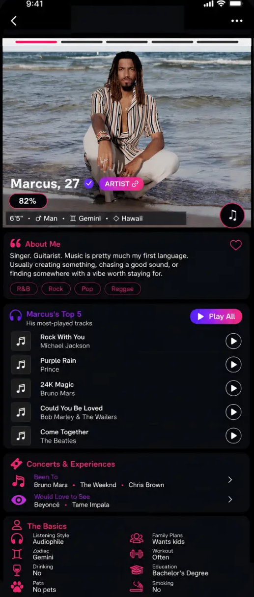 Marcus's profile